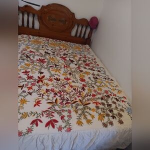Vintage Handmade Bedspread Full Size